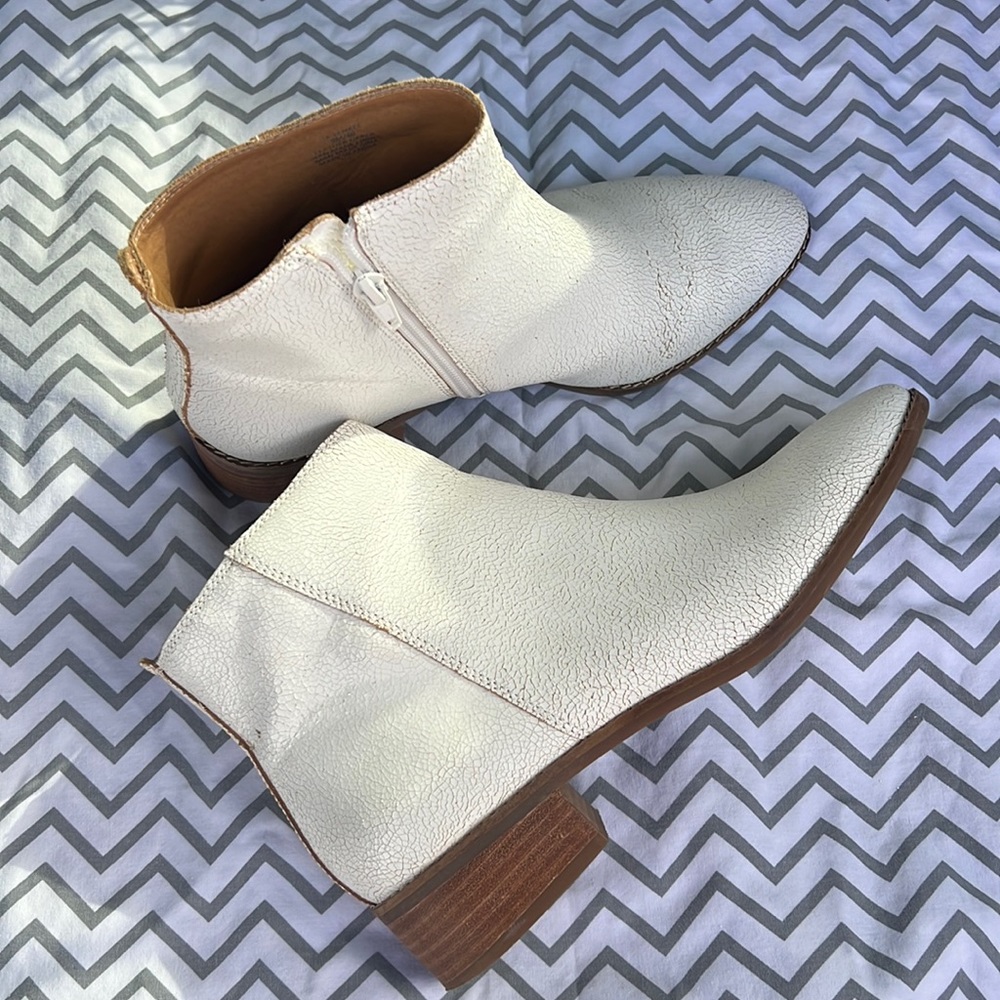 White Lucky brand booties